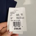 NWT White by Vera Wang Ruffled Surplice Bodice Maxi Dress Midnight Blue Navy 14 Photo 7