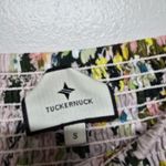 Tuckernuck  Floral Smocked Square Neck Peasant Blouse Pink Multicolor Women's S‎ Photo 3