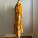 Free People Unworn  Velvet Maxi Top Dress Duster XS Small Yellow Gold Oversized Photo 5