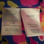 Lilly Pulitzer Sanilla Silk Off The Shoulder Top XXS Pink Fusion Butterfly Neon Photo 10