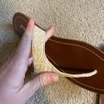 Prada alligator thong sandals cream pink brown Photo 2