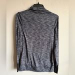 Apana Gray Heathered Fleece Lined Mock Neck Sweatshirt Womens M Athletic Photo 5