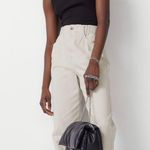 H&M Slim Mom White Jeans Photo 0