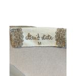 Altar'd State  Metallic Puff Sleeve Square Neck Babydoll Top Women Size Medium Photo 6