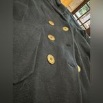 Loft  Ann Taylor heavy knit GUC navy blue blazer size SMALL 19” pit to pit Photo 2