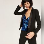 ZARA  Juliette Strappy Blue Sequin on Black Velvet Tank Top Camisole‎ Size Small Photo 7