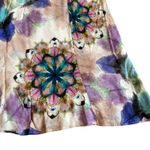 Desigual Watercolor Mandala Sleeveless Dress High Waist Floral Size 44 Large Photo 1