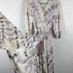 Young Fabulous and Broke Jillian Mauve Harvest Tie Dye Wrap Maxi Dress Medium Photo 12