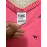 PINK - Victoria's Secret  Neon Pink Racerback Tank Top‎ XS Cropped Sleeveless Photo 1