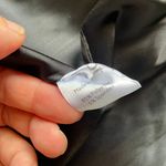 STAUD Buddha black faux shearling fur jacket w/ yellow leather trim size S small Photo 9