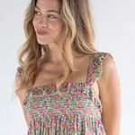 Natural Life NWT  Smocked Cropped Tank Medium Photo 0