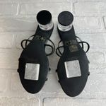 Nicole Miller Clear Heels Mules Sandals Womens 8.5 Slip On Black Rollie Photo 12