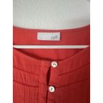 J. JILL Red Cotton Tunic Top Casual Everyday Size L‎ Size L Photo 3