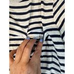 J.Crew  Black White Striped Short Sleeve Metallic Trim T-Shirt Women Sz S Photo 5