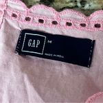 Gap Pink Embroidered Eyelet Tank Top Women’s M Sheer Cotton Blouse Y2K Preppy Photo 11