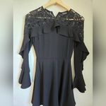 DO+BE  Black Ruffle Lace Mini Dress Size Small Photo 5