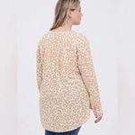 Torrid Cream Leopard Print Georgette Hi-Low Pullover Blouse Size M 00 Photo 4