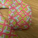 Buckhead Betties Buckhead berries Chic Pink and Green Geometric Blouse large excellent condition Photo 3