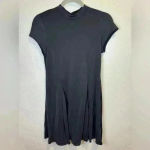 Silence + Noise Violetta Cupro Mock Neck Mini Dress Size S Photo 2