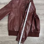 80s Wilsons Suede & Leather Burgundy Bomber Jacket Genuine Leather Womens M 40 Red Size M Photo 14