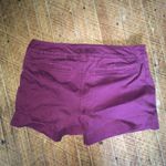 American Eagle  size 4 midi stretch maroon shorts Photo 2