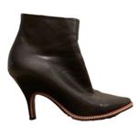Maison Martin Margiela Pointed Toe Leather Ankle Boots Black Size undefined Photo 0