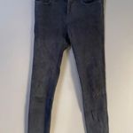 Current/Elliott CURRENT ELLIOTT The Stiletto Suede Leather charcoal grey cropped jeans Pants 25 Photo 4