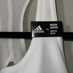 Adidas  large D-DD womens white sports bra medium support training removable cups Photo 10