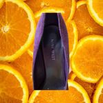 Nine West Open Toe Purple Suede High Heels‎ Size 6.5 Photo 2