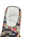 Christian Louboutin 40 Pacha Tassel Velvet Espadrille Slide Sandal Burnt Orange Photo 7