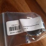 Matrix Silver Shungite and White Zircon Stainless Steel Ring (Size 10) Photo 12