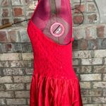 Cinema Etolie negligee nightgown red lace sheer sexy lovcore Size M Photo 4