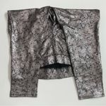 Torrid Crackle Legging Pants Cotton Stretch Gunmetal Metallic Black Silver Photo 9