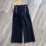 Derek Lam  10 Crosby Delos Cropped Wide-Leg Sailor Pants in black womens size‎ 4 Photo 2