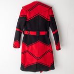 Ralph Lauren Polo‎  Red Black Carlyn Double Breasted Belted Wool Coat SZ. 0  NWT Photo 5