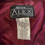 Alex Evenings Vintage 90s Suit Jacket Wine Red LP Photo 2