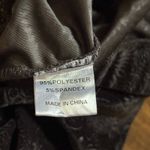 Pretty Attitude Black Velvet Embossed Paisley Print Flare Leg Pant Photo 5