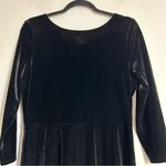 Talbots  Velvet Bow Cut Out Fit and Flare Dress Black Size 8 Holiday NYE Party Photo 5