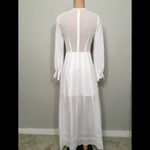 Beach Wedding!! Sheer split skirt dress. NWOT White Size undefined Photo 4