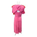 Bottega Veneta New Two-Tone Barbie Pink Cut-Out Midi Dress, US 2/IT 38 Photo 2