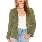 Sanctuary Safari Cargo Linen Blend Lightweight Jacket | Army Olive Green | Small Photo 3