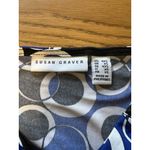 Susan Graver  Blouse Women's Size XXS Colorful Geometric Stretchy Career Formal‎ Photo 7