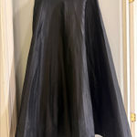 Peter Nygard  Black Pleated Midi Skirt A-Line Size 6 Photo 0