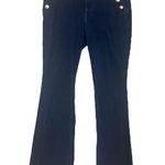 White House | Black Market Skinny Flare Jeans Mid Rise Dark Wash Women’s Size 10 Photo 7