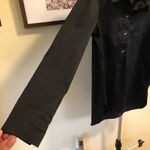 Preston & York  Black Crisp Cotton Blend Long Sleeved Pull on blouse S Photo 1