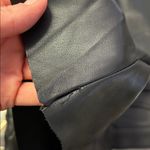 ZARA Knit Faux Leather Black Skirt Paper Bag Elastic Waist with Pockets - size S Photo 4