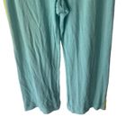 St. John Sport By Marie Gray‎ Size 8 Santana Knit Blue Green Wide Leg Pants Photo 2