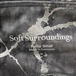 Soft Surroundings  Gray Marble Print 7/8 Leggings Size Small Petite Photo 6