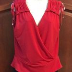 Catherine Malandrino Catherine Mallandrino Red Sleeveless Top Photo 0
