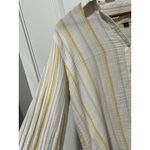 Universal Threads Womens Universal Thread Button Down Striped Size Medium Beach Vacation Coastal Photo 4